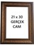 A4 Belge Diploma Sertifika Çerçevesi 21 x 30 Gerçek Cam Dekoratif Kahve Rengi Gold Çerçeve 1