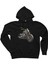 Kruvazör Motosiklet Siyah Kapşonlu Sweatshirt Hoodie 1