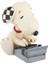 Menashop Metrashop Jim Shore Peanuts Snoopy Yazma Minyatür Heykelcik, 7,5 Cm, Çok Renkli 1