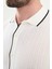 Desenli Slim Fit Polo Yaka Kısa Kollu Erkek Triko Hırka 3
