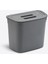 Menashop Metrashop Home 7 Litre Dolap Kapağına Takılabilir Kapaklı Askılı Çöp Kovası, Plastik, Mutfak ve Banyo Için Pratik Atık Toplama Çözümü, Uzun Ömürlü ve Kolay Temizlenebilir (Antrasit Gri) 1