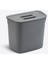 Menashop Metrashop Home 7 Litre Dolap Kapağına Takılabilir Kapaklı Askılı Çöp Kovası, Plastik, Mutfak ve Banyo Için Pratik Atık Toplama Çözümü, Uzun Ömürlü ve Kolay Temizlenebilir (Antrasit Gri) 3