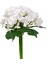 Menashop Metrashop Yapay Çiçek Islak Dokulu Ortanca Buket Beyaz 26 Cm. 1
