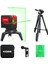 Menashop KBL92GTP 30 Metre Profesyonel Yatay ve Dikey Otomatik Hizalamalı Yeşil Çapraz Çizgi Lazer, 2 Noktalı Şakül Lazer Distomat + Mini Tripod + Tripod, Kırmızı/siyah 1