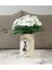 Menashop Metrashop Dahil,vazo Dahil,vazoda Çiçek,beyaz Yapay Çiçek,vazo Dekoratif Madam Desenli 7X7X16CM 1