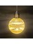 Topu Ampul LED Işıklı Gold Simli 2'li Paket 7 cm . 3