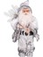 Yılbaşı Noel Baba Beyaz Hediye Çuvallı Fenerli Gümüş-Gri 30 cm . 1