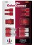 Menashop Manufacturing Renk Connex Tip D 14 Adet. 1/4 Inç Kırmızı Kavrama ve Fiş-Set, A73458D 3