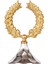 Metal Dekor Çelenk Gold-Gümüş 16 x 14 x 25 cm . 1