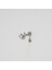 Sallantılı Yaprak Model Paslanmaz Cerrahi Çelik Piercing… Gümüş/silver Renkli ve Şeffaf Taşlı (Targus Helix Conch Flat) 3