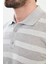 Çizgili Slim Fit Polo Yaka Erkek Triko T-Shirt 2