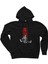 God Of War Kratos Logo Siyah Kapşonlu Sweatshirt Hoodie 1
