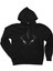John Wick Minimal Siyah Kapşonlu Sweatshirt Hoodie 1