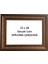 Diploma Çerçevesi Dekoratif 33 x 48 Kahve Rengi Gold Gerçek Cam Çerçeve 1