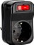 Menashop Metrashop Tekli Akım Korumalı Anahtarlı Priz 16A 250V, Max 3500W Aşırı Yük Koruması (Siyah) 2