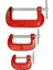 Menashop Metrashop Vidalı Mengene 3'lü Set 25 Mm, 50 Mm, 75 mm 3