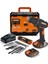 Menashop WX370 20V/2AH Li-On Çift Akülü Profesyonel Şarjlı Darbeli Matkap + 30 Parça Aksesuar Seti 1