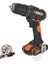 Menashop WX370 20V/2AH Li-On Çift Akülü Profesyonel Şarjlı Darbeli Matkap + 30 Parça Aksesuar Seti 2