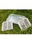 Ayaklı Büyük Mangal 45CM Kebapçı Tip Barbekü Geniş Oluklu Paslanmaz Galvaniz Gövde Krom Köfteci Izgarası 4