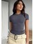 Bisiklet Yaka Basic Kısa Kollu Esnek Body Full Likralı Tam Kalıp T Shirt 3