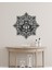 Mandala Figürlü Lotus (Nilüfer) Çiçeği Metal Duvar Tablosu 1