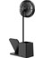 Siyah Type-C 10W Kablosuz Şarj Cihazı Fanlı Kalemlikli Masa Lambası SL-M9055 (5057) 2