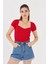 Geniş Yaka Kısa Kol Triko 1