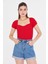 Geniş Yaka Kısa Kol Triko 3