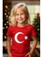 Çocuk Ay Yıldız Hilal Baskılı Tişört 1