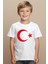Çocuk Ay Yıldız Hilal Baskılı Tişört 3