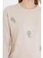 Kalpli Taş Baskılı Sweatshirt 5