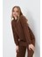 Kapüşonlu Triko Sweatshirt 1
