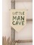 Çocuk Odası Dekor, Duvar Süsü, Ahşap Bebek Odası Dekor, Canvas Flama, Little Man Cave - Açık Yeşil 1