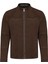Neymar Erkek Kahverengi Hakim Yaka Slim-Fit Süet Deri Ceket 25SGD640210 1