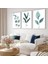 Harikabirev|yeşil-Beyaz Bohem Model 01 Ahşap Çerçeveli Mdf Tablo|ahkrfz 1