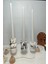 Şamdanlık Seti-Şamdan Mumlu Set-Mumlar Dahildir-Tealight Mum Kullanımına Da Uygun Tasarlanmıştır 4