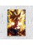 Anime Metal Poster Parlak Göz Alıcı Renkler - Goku'nun Cehennem Ateşi 1
