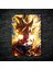 Anime Metal Poster Parlak Göz Alıcı Renkler - Goku'nun Cehennem Ateşi 2