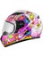 Sw 815K Ocean White Pink Full Face Çocuk Kaskı - L 2