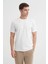 Bisiklet Yaka Ekru Erkek T-Shirt 4152 2