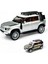 Çek Bırak 1:22 Sesli ve Işıklı Buharlı Df Metal Jeep Beyaz 3