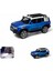 Kutulu Çek Bırak 1:22 Sesli ve Işıklı Buharlı Off-Road Metal Jeep Mavi 2