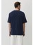 Erkek Lacivert M0612150-70497 Bisiklet Yaka T-Shirt 4