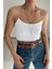 Kadın Mila Lastik Askılı Basic Crop Body Esnek Fit, Yazlık Şıklık 1