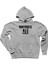 Muhammed Ali Black Text Gri Kapşonlu Sweatshirt Hoodie 1