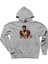 Muhammed Ali Mozaik Gri Kapşonlu Sweatshirt Hoodie 1