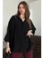 Kadın Evelyn Oversize Gömlek, Keten Ayrobin Ön Patlı Gömlek 1