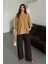 Kadın Evelyn Oversize Gömlek, Keten Ayrobin Ön Patlı Gömlek 5