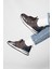 - Kahverengi Hakiki Deri Bağcıklı Erkek Sneaker 115-K511 1