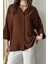 Kadın Evelyn Oversize Gömlek, Keten Ayrobin Ön Patlı Gömlek 2